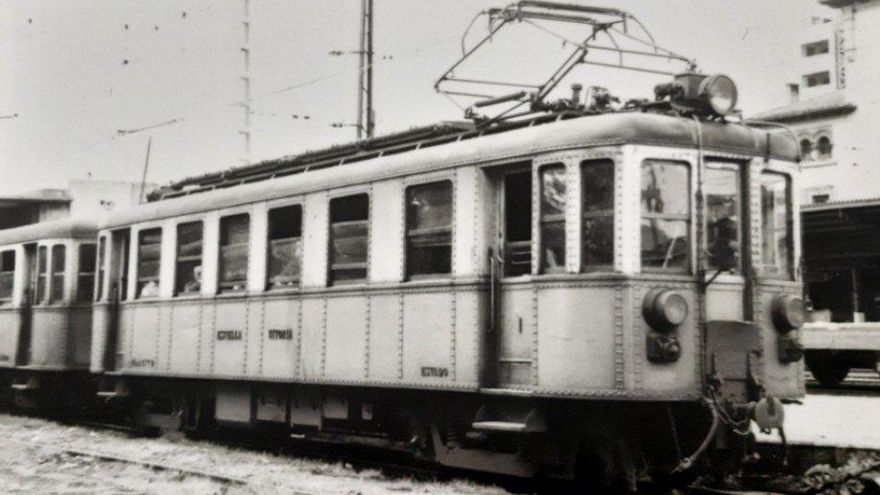 Ferrocarril Vasco-Navarro que unía Vitoria con Estella en 1929