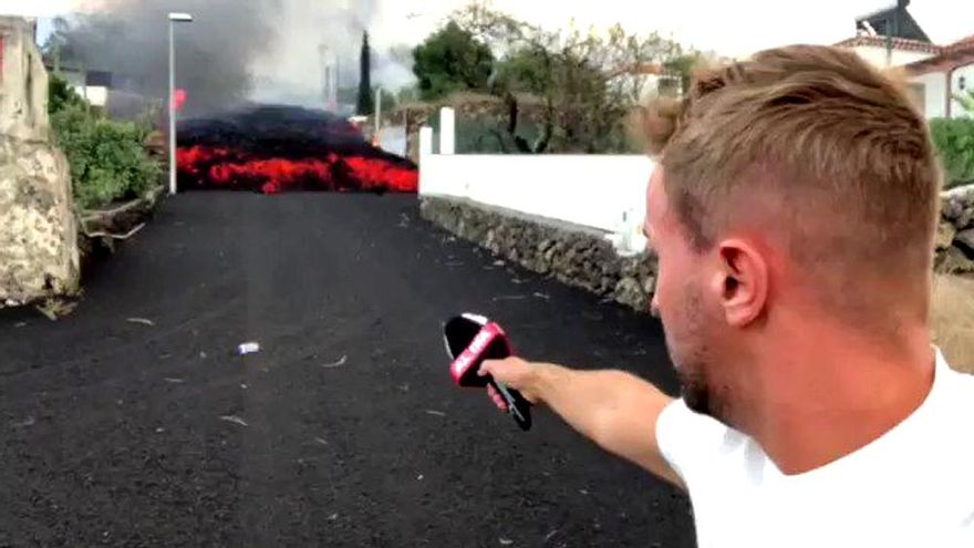 Críticas a 'Sálvame' y 'Cuatro al día' por sus cebos sobre la erupción en La Palma: de lo "desafortunado" a lo "imprudente"