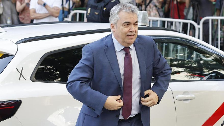 El exsecretario de Organización del PSOE Santos Cerdán a su llegada al TS el pasado mes de junio.