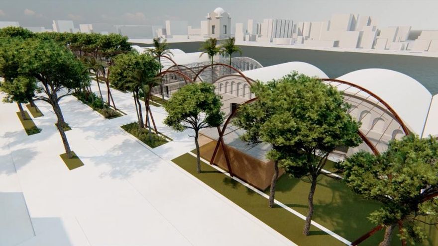 Gandia inicia la transformación de los tinglados del puerto en espacio social y de ocio