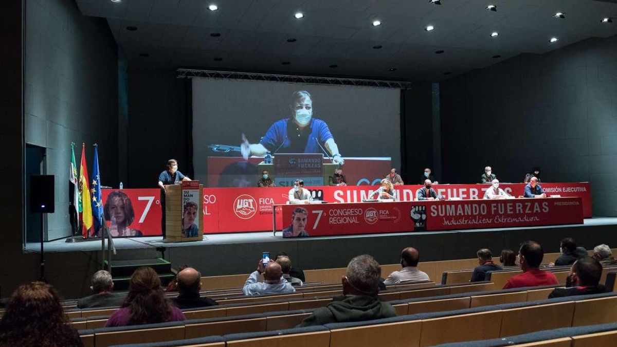 Mérida ha acogido hoy el VII Congreso de la Federación de Industria, Construcción y Agro de la Unión General de Trabajadores