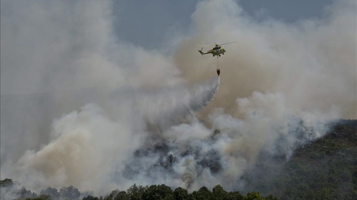 Imagen de un incendio pasado en Castilla y León
