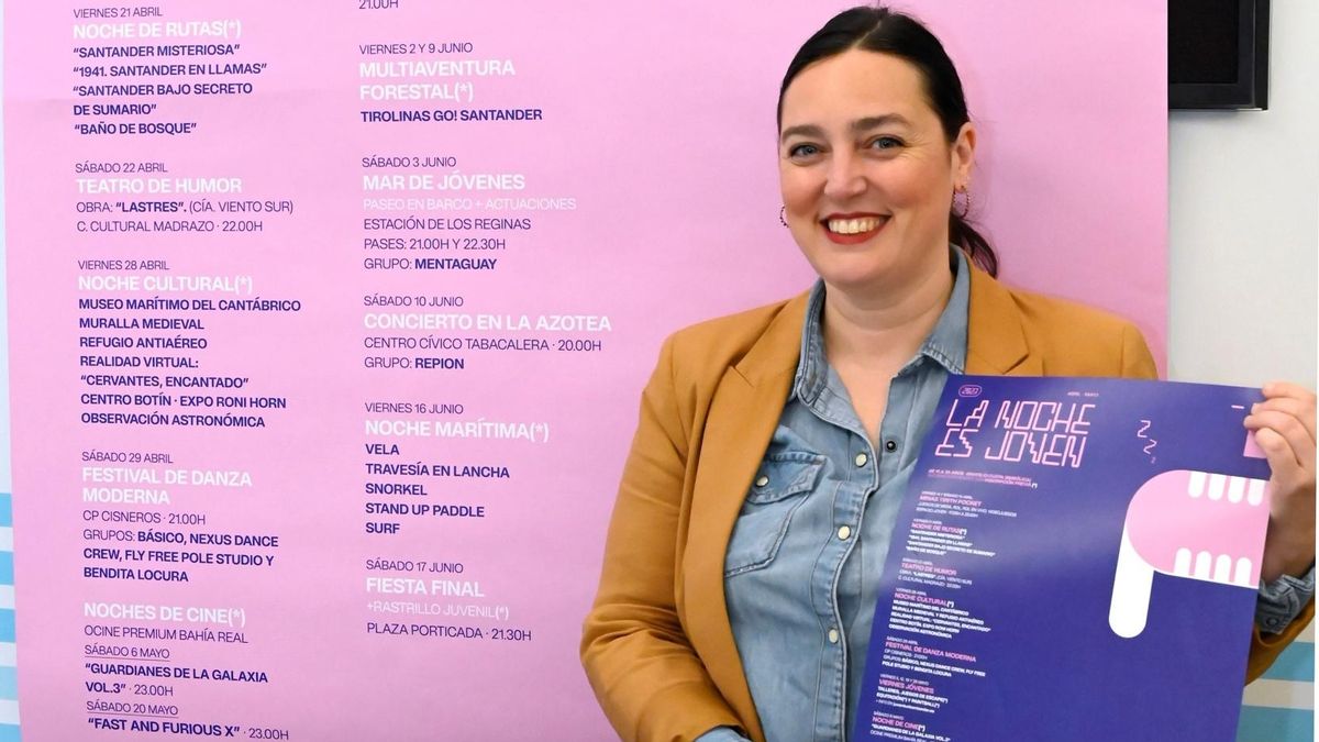 La concejala Noemí Méndez en la presentación de 'La Noche es joven'