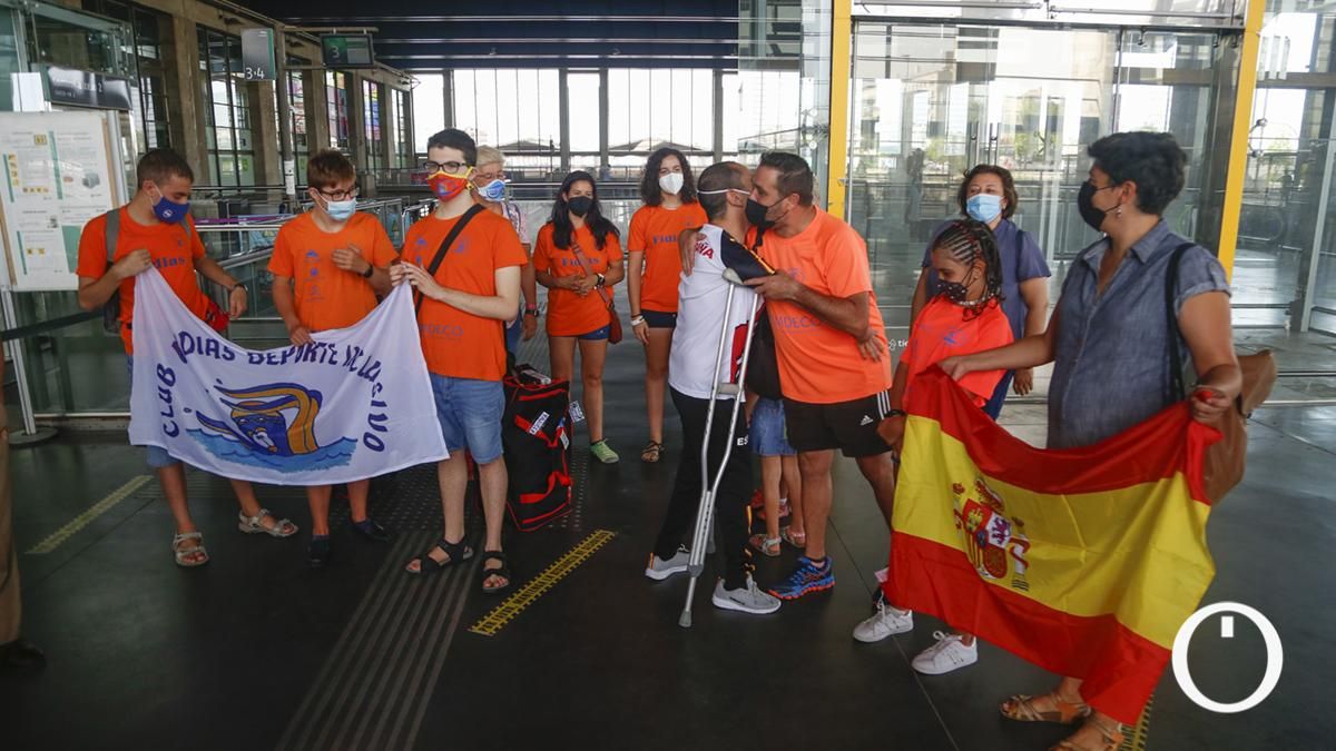 Llegada a Córdoba del nadador paralímpico Miguel Angel Martínez Tajuelo tras participar en Tokio 2020