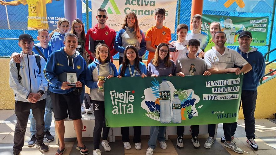 Doble triunfo del Círculo en el Campeonato de Canarias Olímpico Absoluto de frontenis