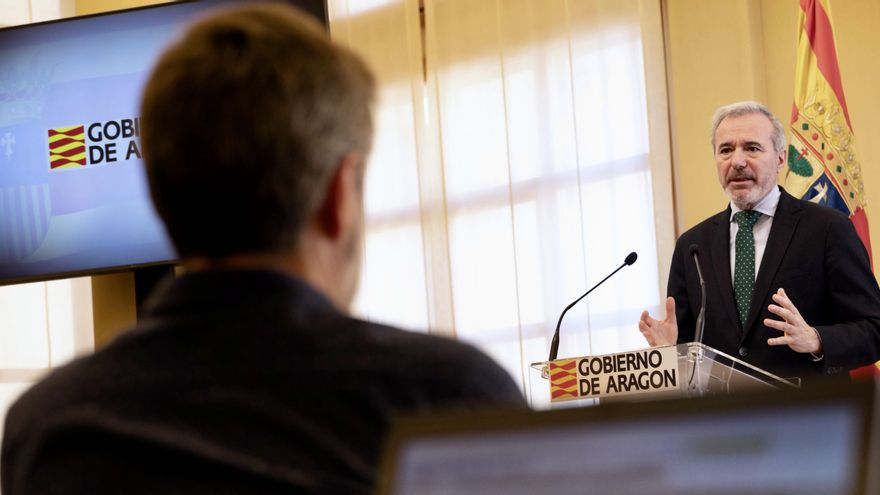 Azcón cifra en 422 millones "la pérdida de recursos" para Aragón con la propuesta última de Hacienda respecto a la de 2021