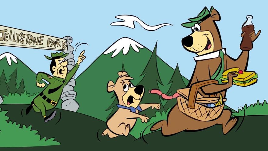 El oso Yogui en Cabárceno