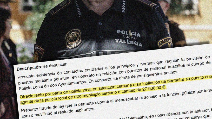 Antifraude apuntó a tres delitos en un informe sobre el mercado negro de permutas de la policía de València