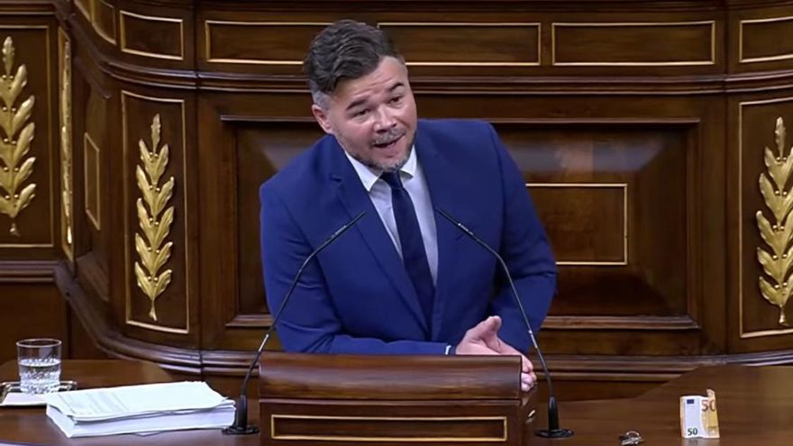 Gabriel Rufián en el Congreso de los Diputados