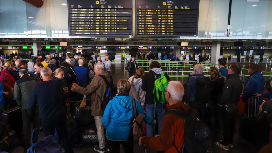 El aeropuerto de La Palma continúa siendo el más afectado por la borrasca este sábado
