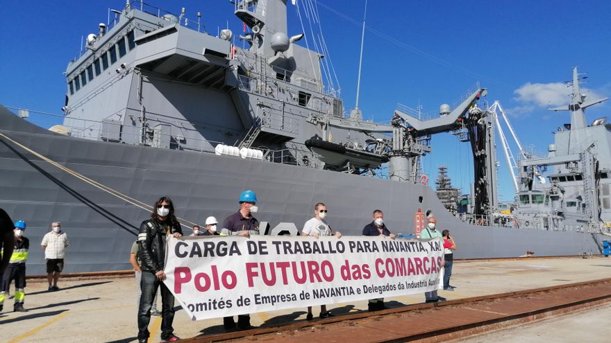 Los operarios de Navantia Ferrol piden más carga de trabajo