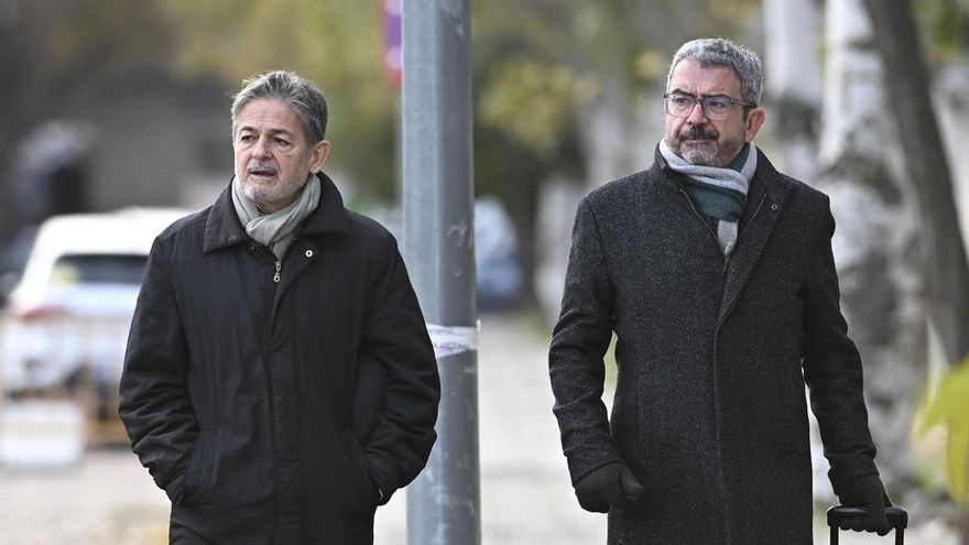 El hijo de Jordi Pujol, Oriol Pujol Ferrusola a su llegada este lunes a la Audiencia Nacional en San Fernando de Henares, Madrid