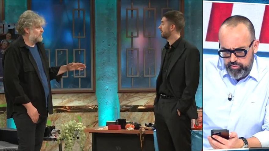 Risto ironiza con el discurso de Pablo Motos y responde a la broma de Raúl Cimas sobre él en 'La Revuelta'