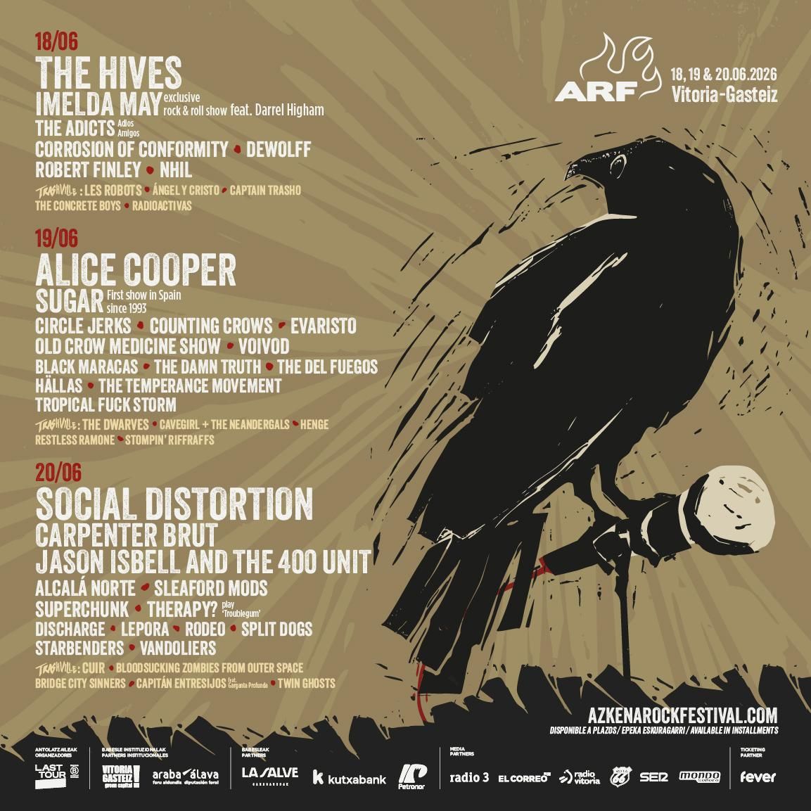 El cartel del Azkena Rock Festival de 2026