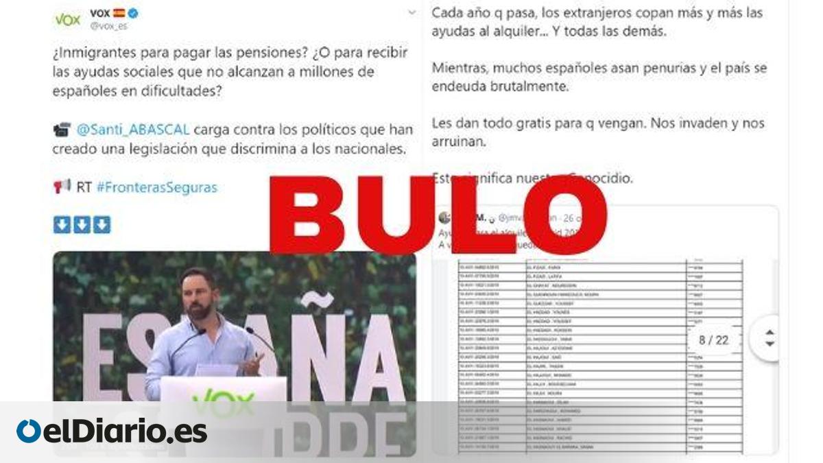 La lista que usa Abascal para manipular: no, los españoles no están ...
