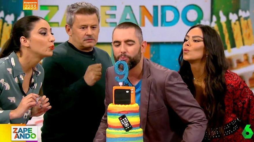 'Zapeando' celebra 9 años y muestra la felicitación de "la única persona que ha llevado la cuenta"