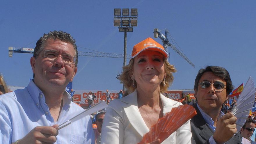Granados, Aguirre y González en un acto electoral