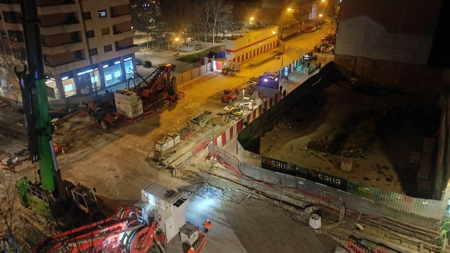 Dormir con un “infierno” de ruidos hasta las dos de la madrugada por una obra de Metro de Madrid autorizada por Almeida