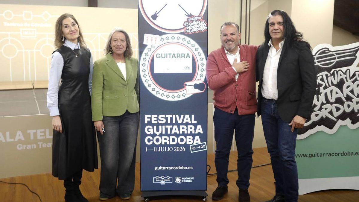 A la venta las entradas para los primeros conciertos confirmados del 45 Festival de la Guitarra de Córdoba