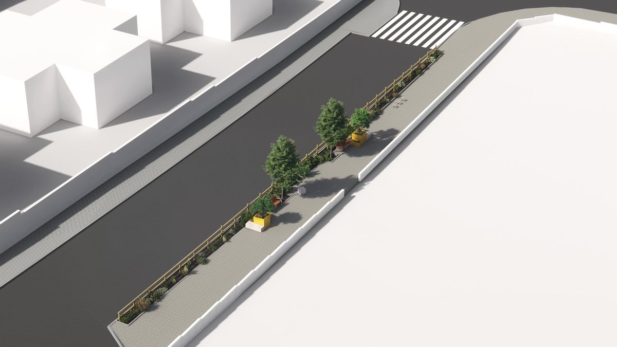 Renatura sobre el colegio Rafael Alberti