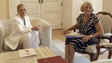 Rajoy, Cifuentes y Carmena, de acuerdo en luchar por traer la City de Londres a Madrid