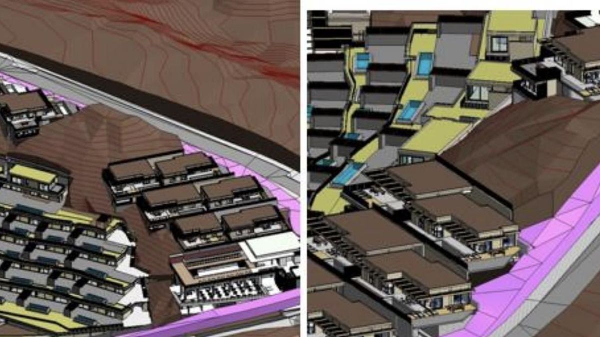 Recreación en 3D de cómo quedaría el espacio libre que acoge ahora al yacimiento arqueológico