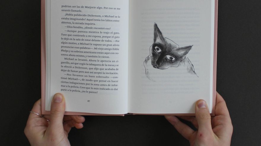 Una de las ilustraciones de Patricia Highssmith en 'Gatos'