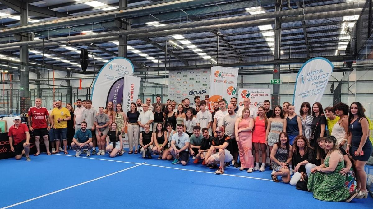 El Torneo Solidario de Pádel por Salud Mental en Ponferrada recauda más de 4.000 euros