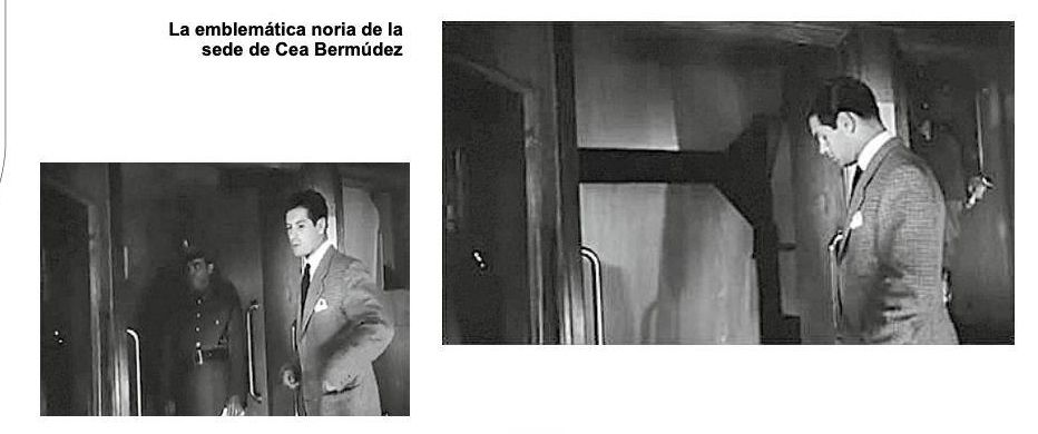 Imágenes publicadas del paternóster en un libro dedicado a los 80 años del Parque Móvil