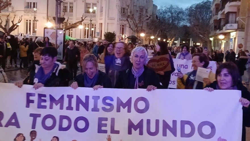 El 8M de 2023 en Huesca.