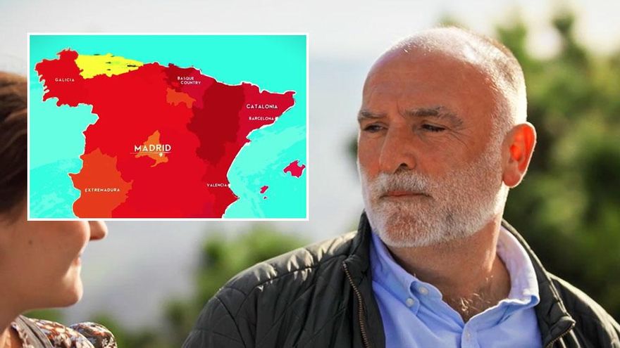 Navarra pertenece al País Vasco según el programa del chef José Andrés en HBO Max