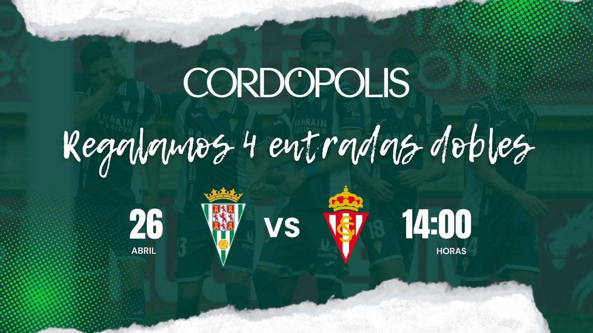 'Cordópolis' regala cuatro entradas dobles para el Córdoba CF - Sporting de Gijón