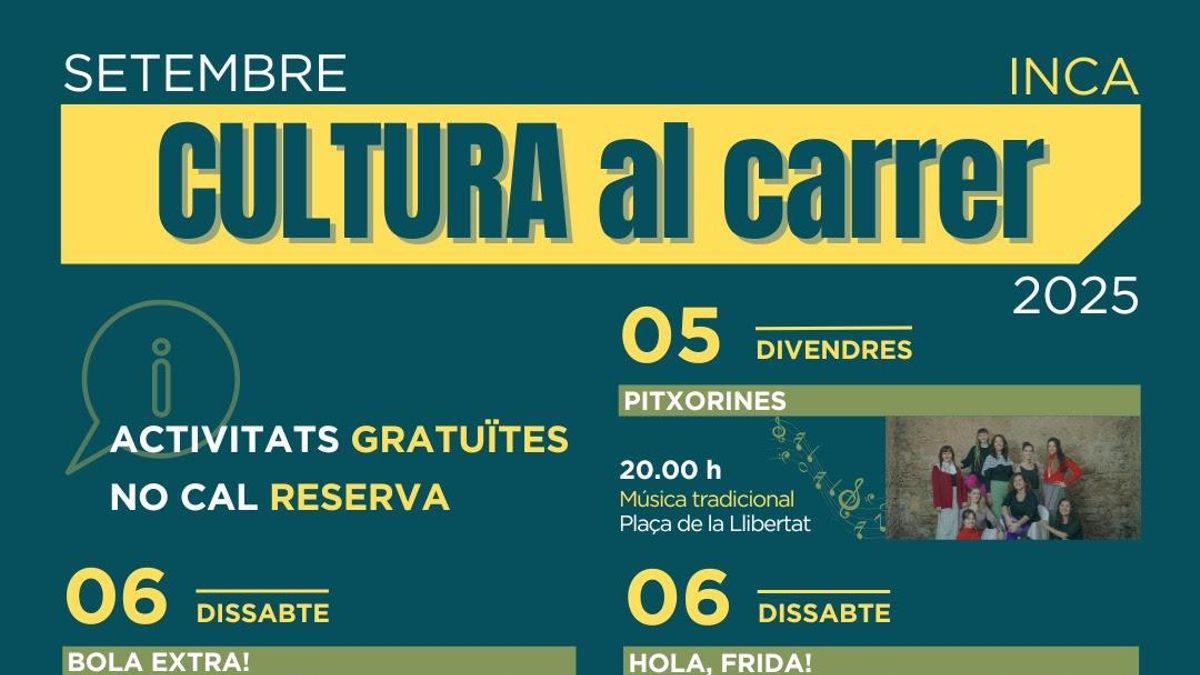 Cartell de Setembre Cultura al Carrer