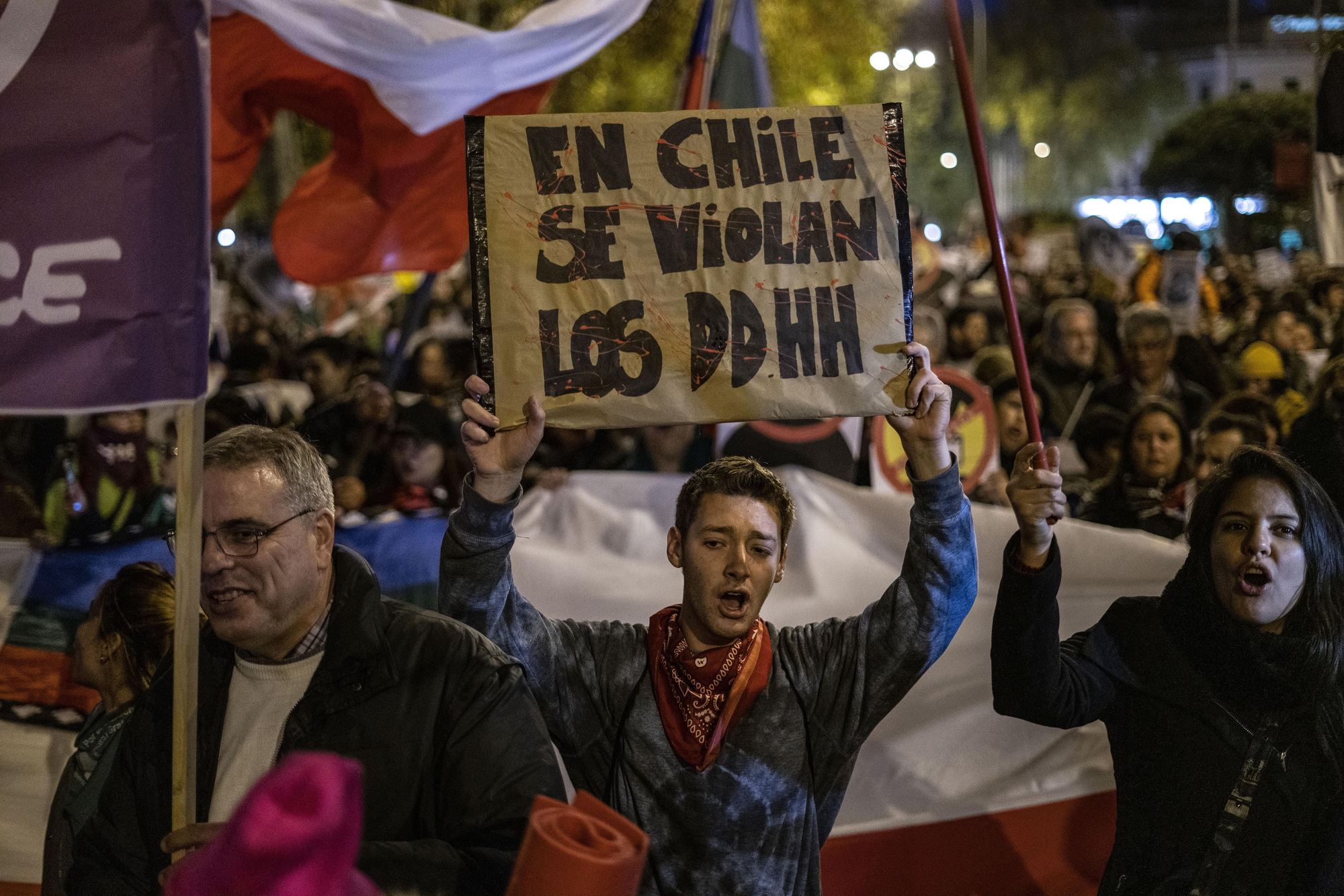 En la Marcha ha habido gran protagonismo de Chile, donde se iba a celebrar la COP25