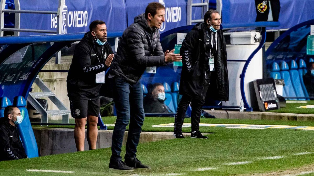 Ramis, durante el último Real Oviedo-CD Tenerife