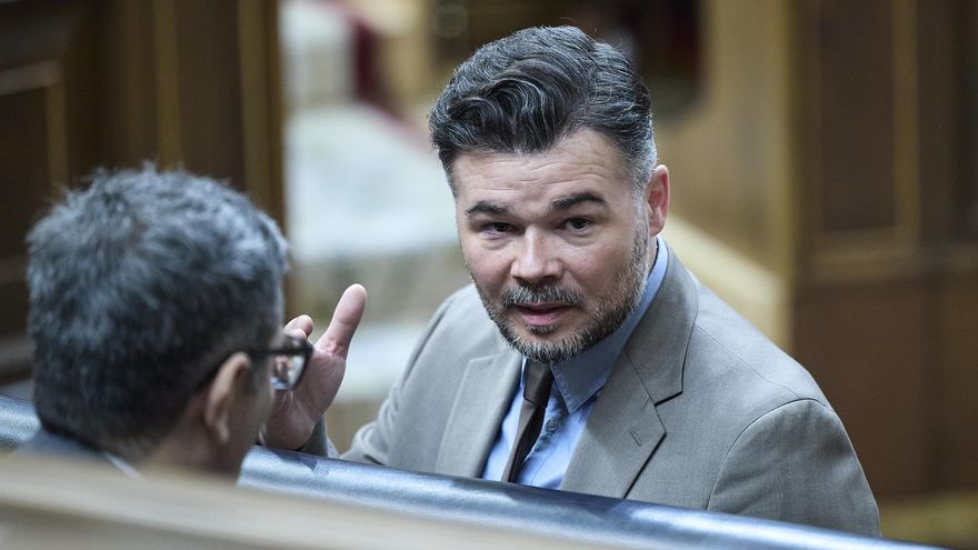El portavoz de ERC en el Congreso, Gabriel Rufián