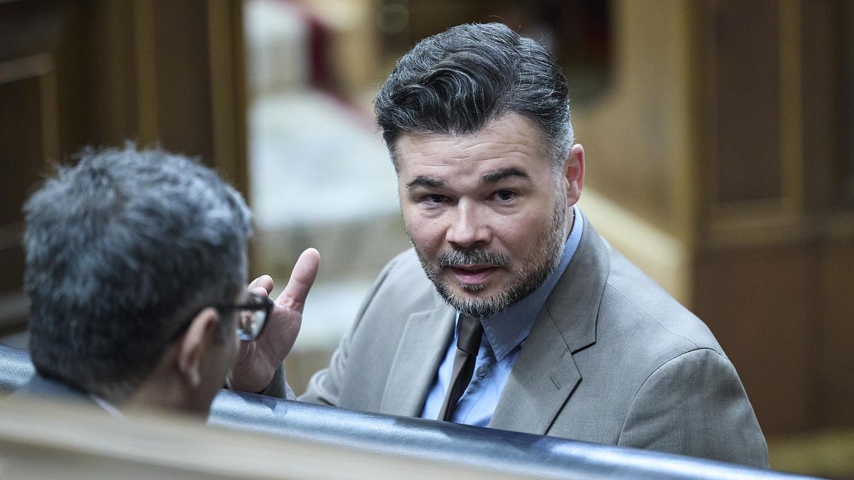 El portavoz de ERC en el Congreso, Gabriel Rufián
