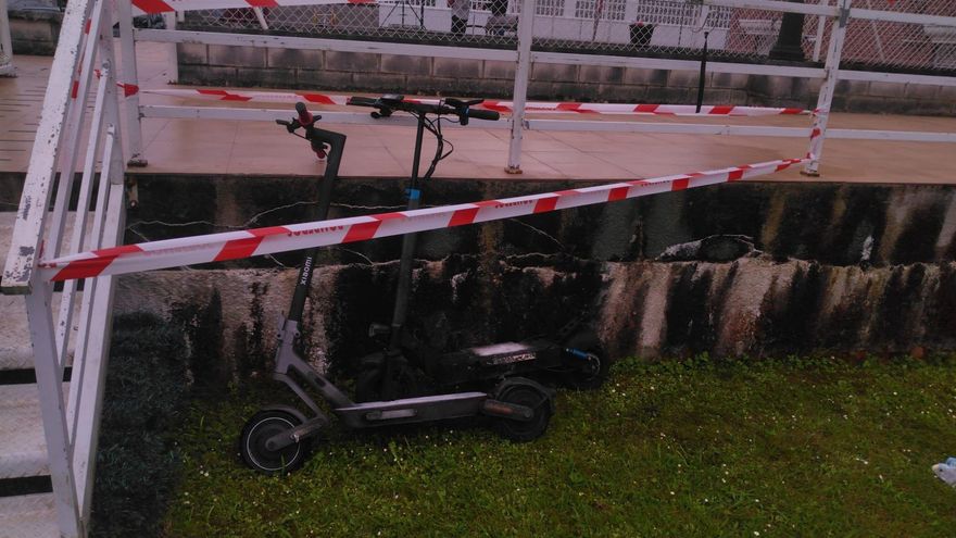 Un herido por la explosión de una batería de un patinete en una vivienda de Gama