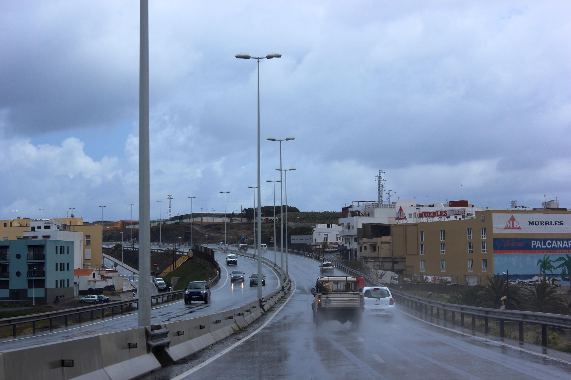 Temporal de lluvia en Gran Canaria. Foto: Cirenia Vico