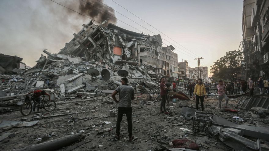 Gaza tras los bombardeos.