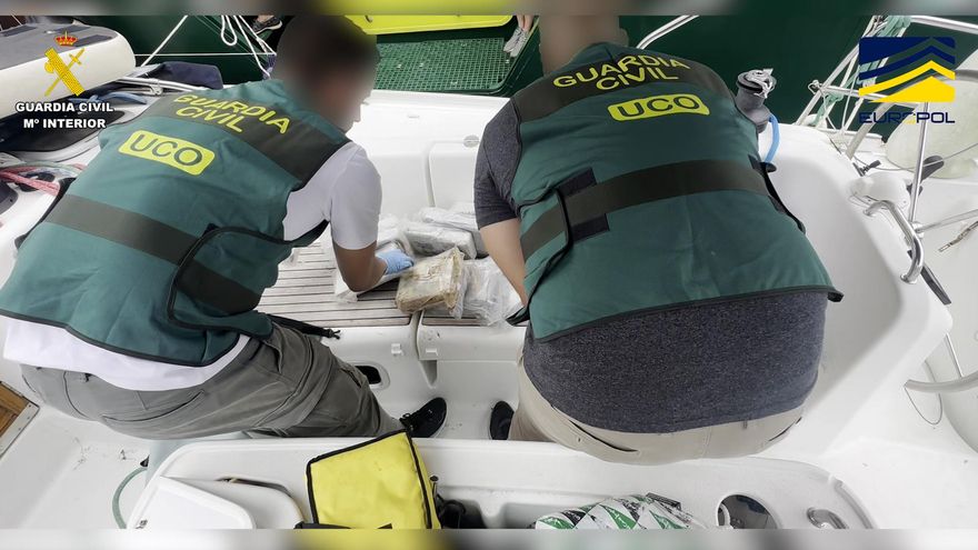 Agentes de la Unidad Central Operativa (UCO) que participaron en la operación