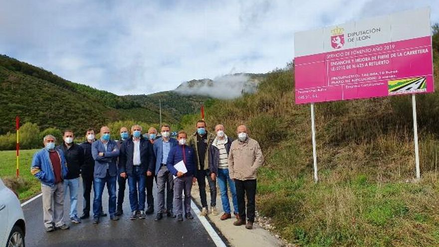 Obras de la carretera de Retuerto