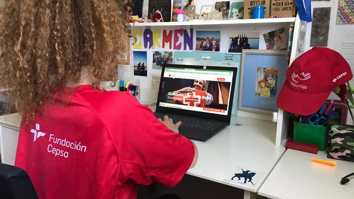 Voluntarias de la Fundación Cepsa.