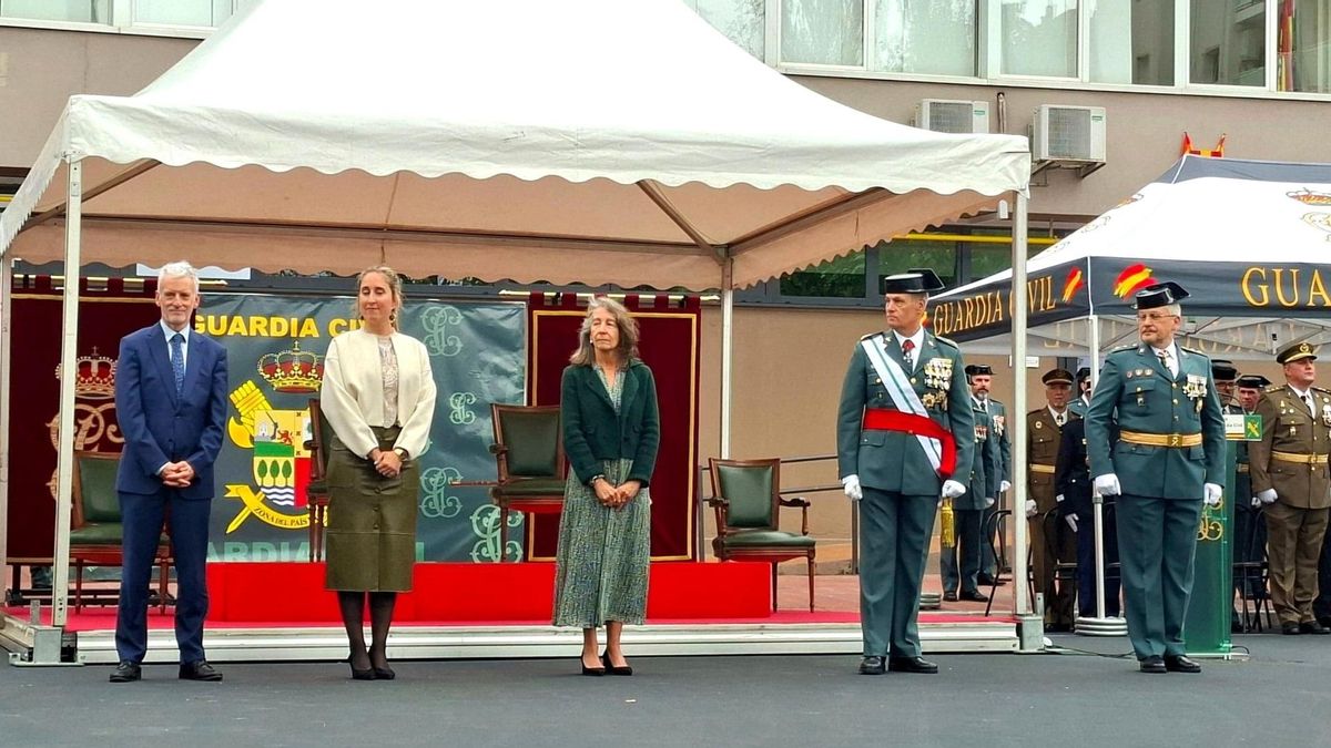 La Guardia Civil desfila en Euskadi por su aniversario y destaca que fue ideada por un donostiarra, un bilbaíno y un navarro