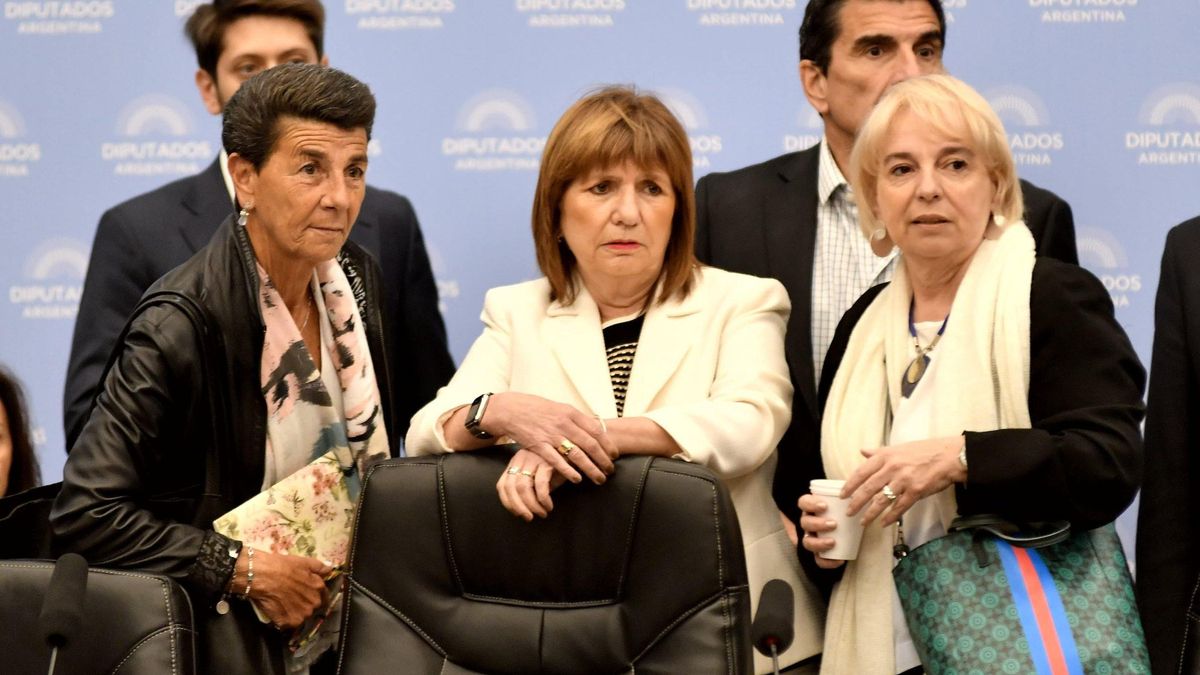 Bullrich, este martes, en Diputados.