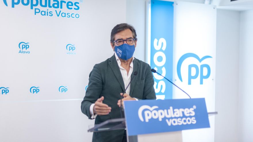 Archivo - El presidente del PP de Álava, Iñaki Oyarzabal