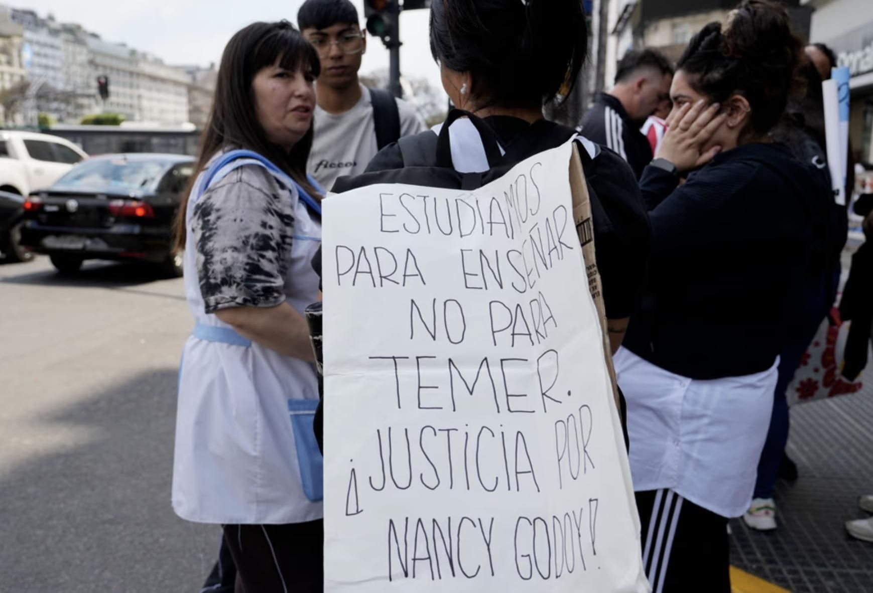 Protesta por el femicidio de Nancy Godoy