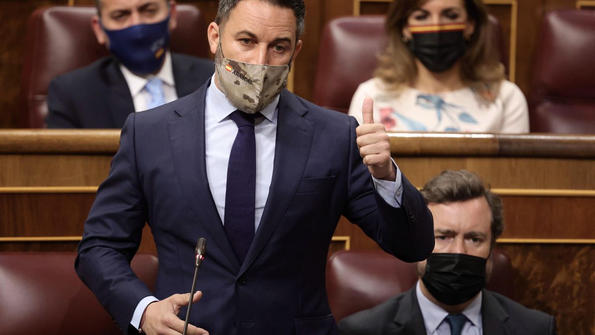 El líder de Vox, Santiago Abascal