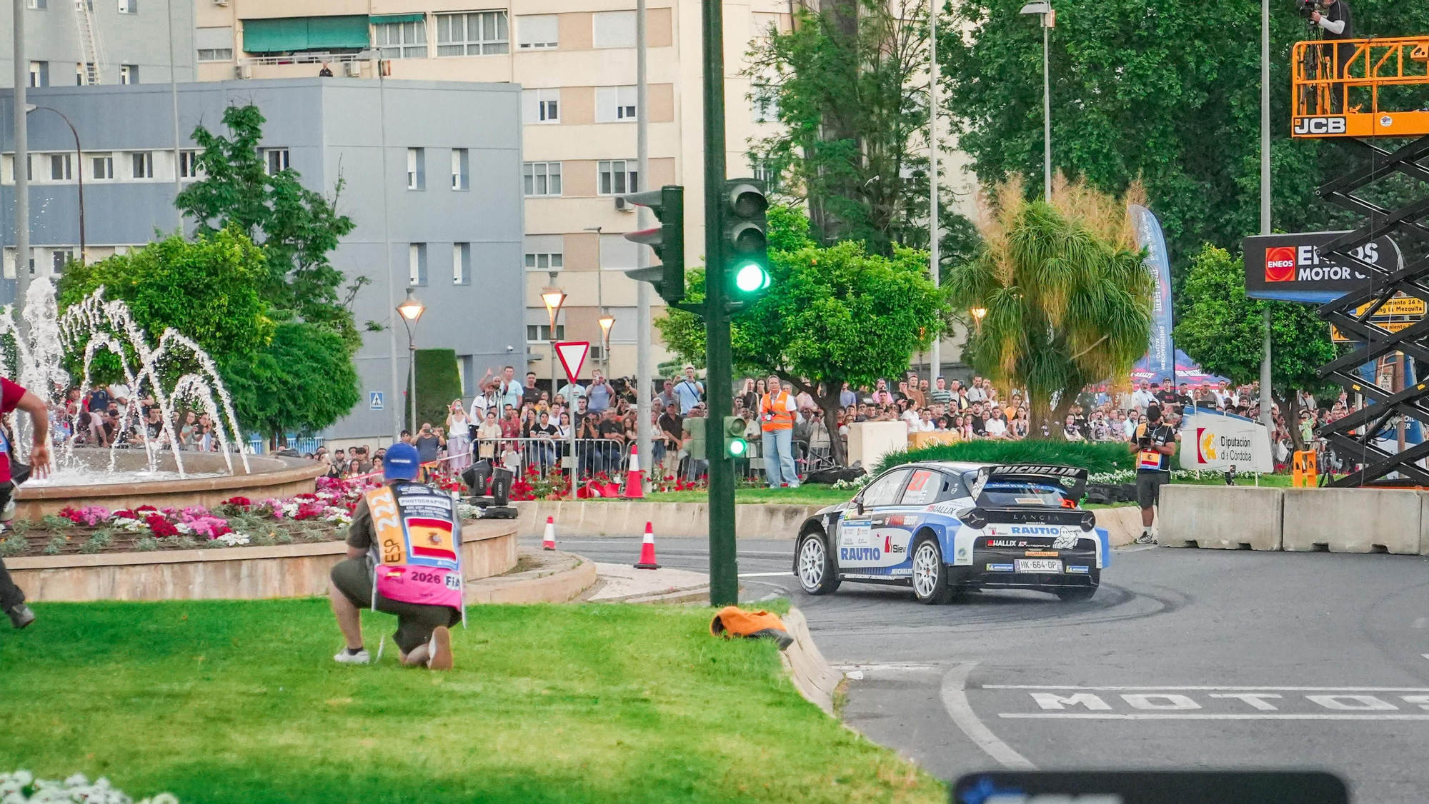 Tramo urbano del Rally Sierra Morena