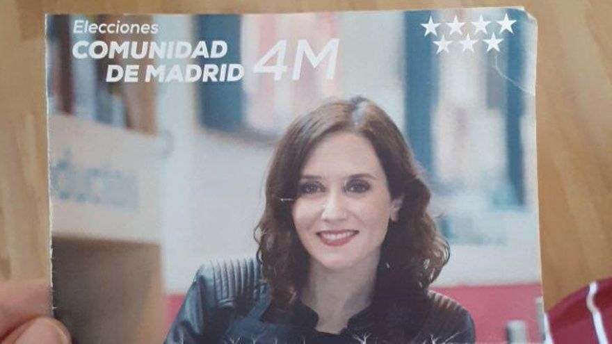 Folleto propagandístico del PP.